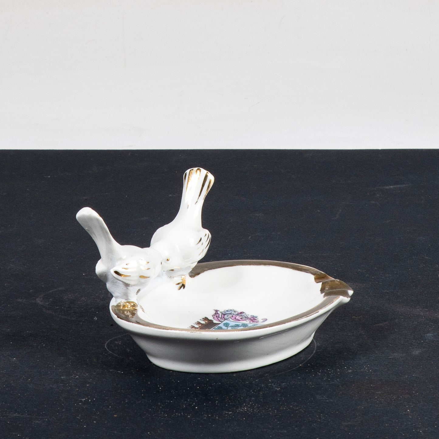 Posacenere in ceramica con stemma Offenbach Bavaria Gerold e Co. Tettau  1950