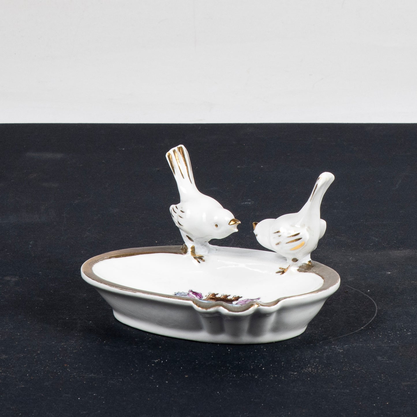 Posacenere in ceramica con stemma Offenbach Bavaria Gerold e Co. Tettau  1950