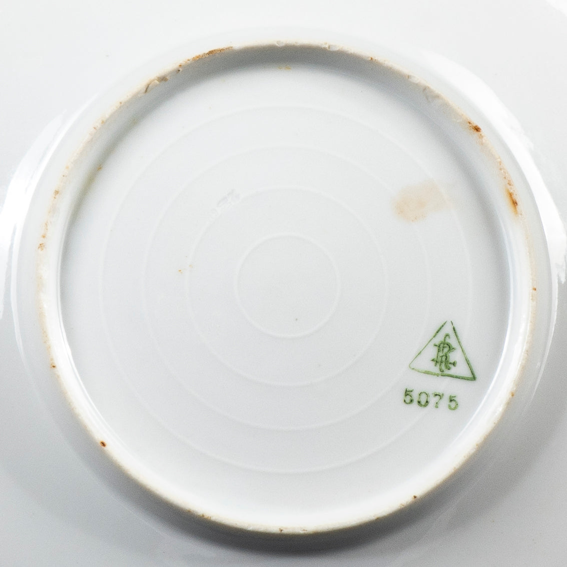 Set 15 piatti piani decorati floreali ceramica 1950