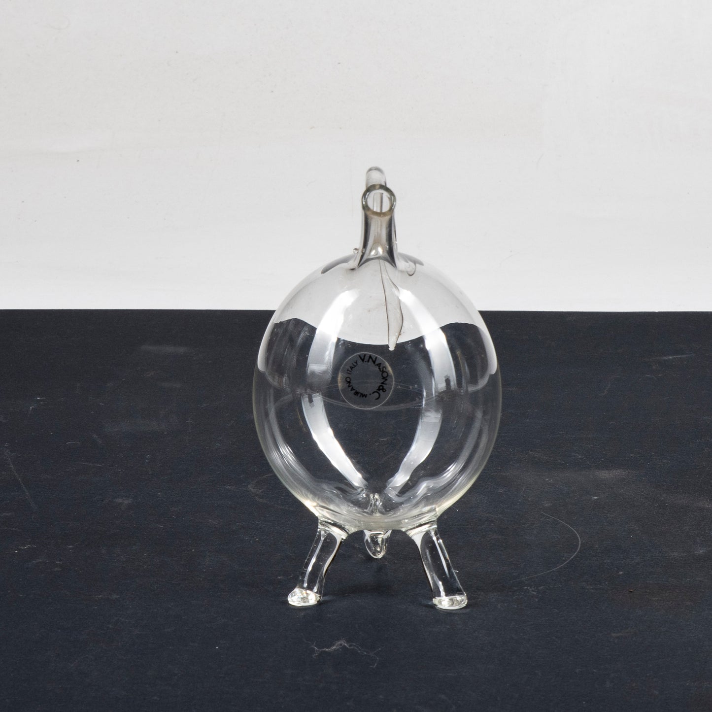 scultura in vetro di murano per v. nason e c. vaso