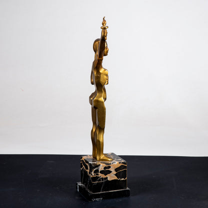 statua scultura premio in metallo nazioni unite