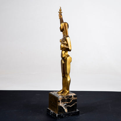 statua scultura premio in metallo nazioni unite