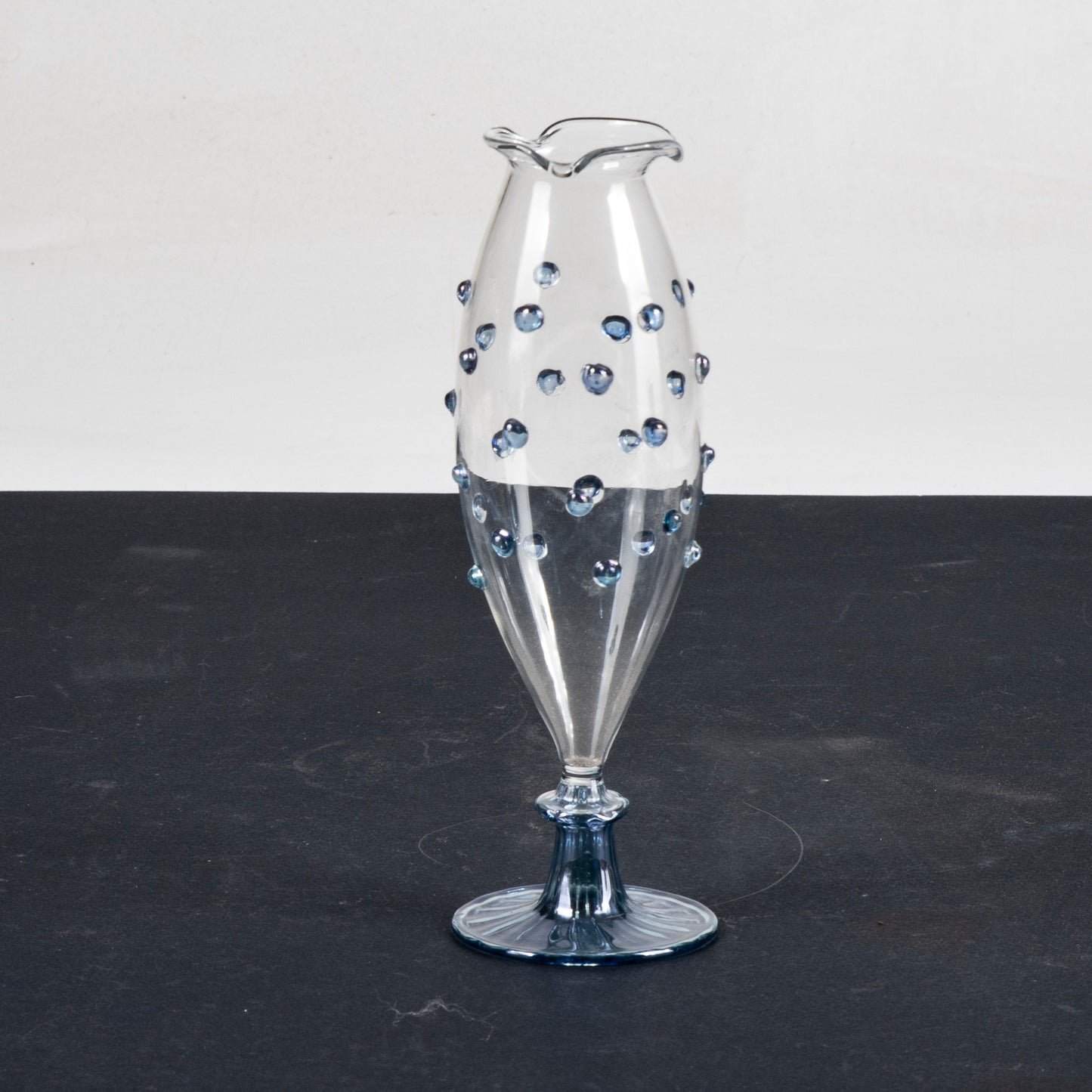 vaso in vetro di murano con decori
