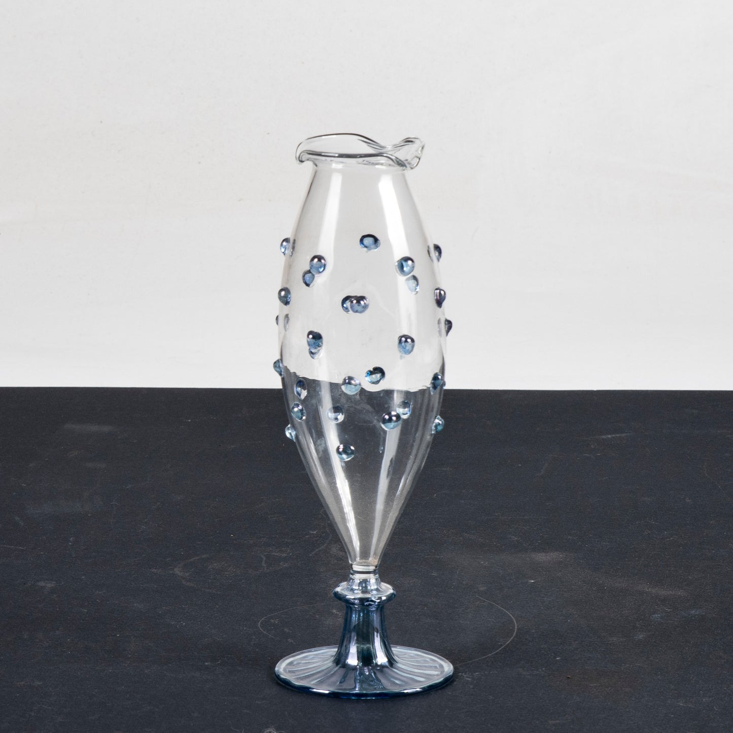 vaso in vetro di murano con decori