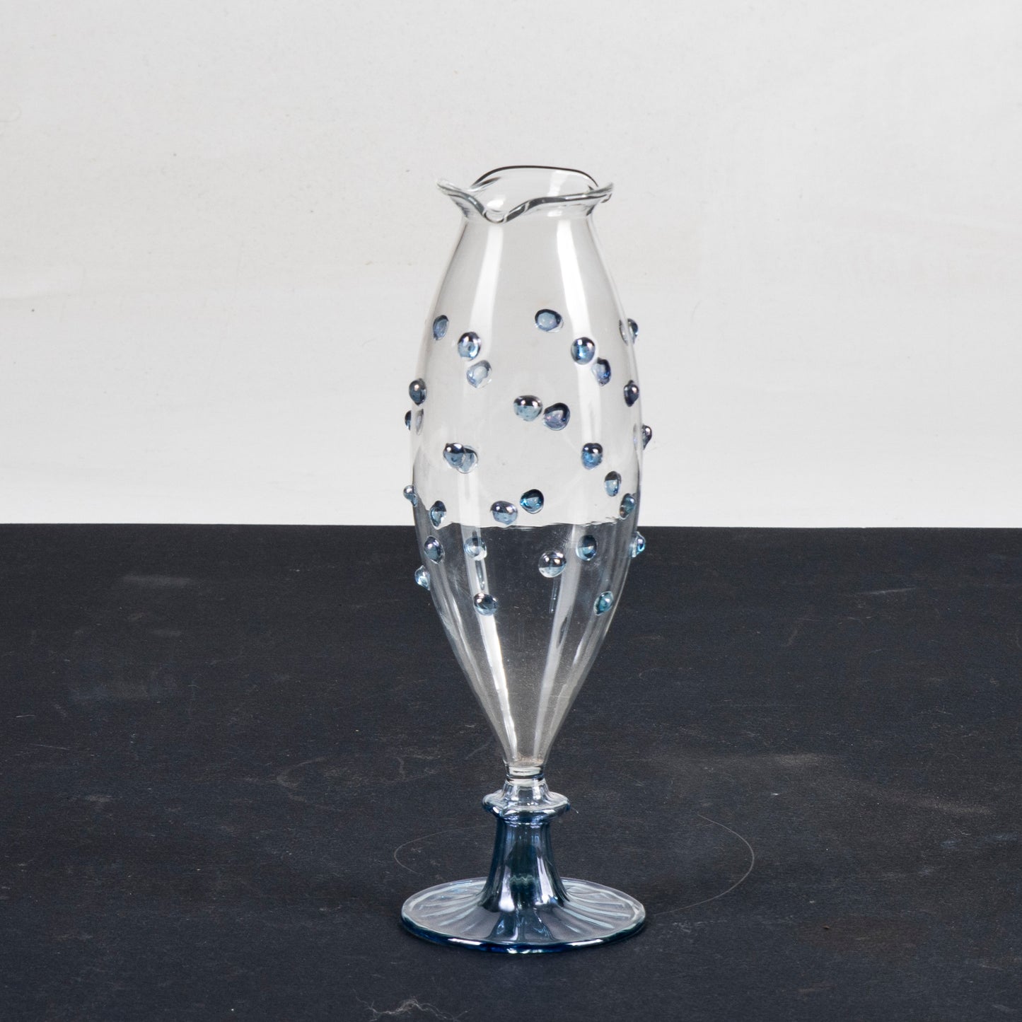 vaso in vetro di murano con decori