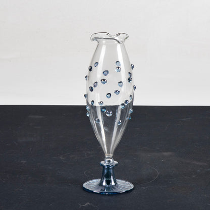 vaso in vetro di murano con decori