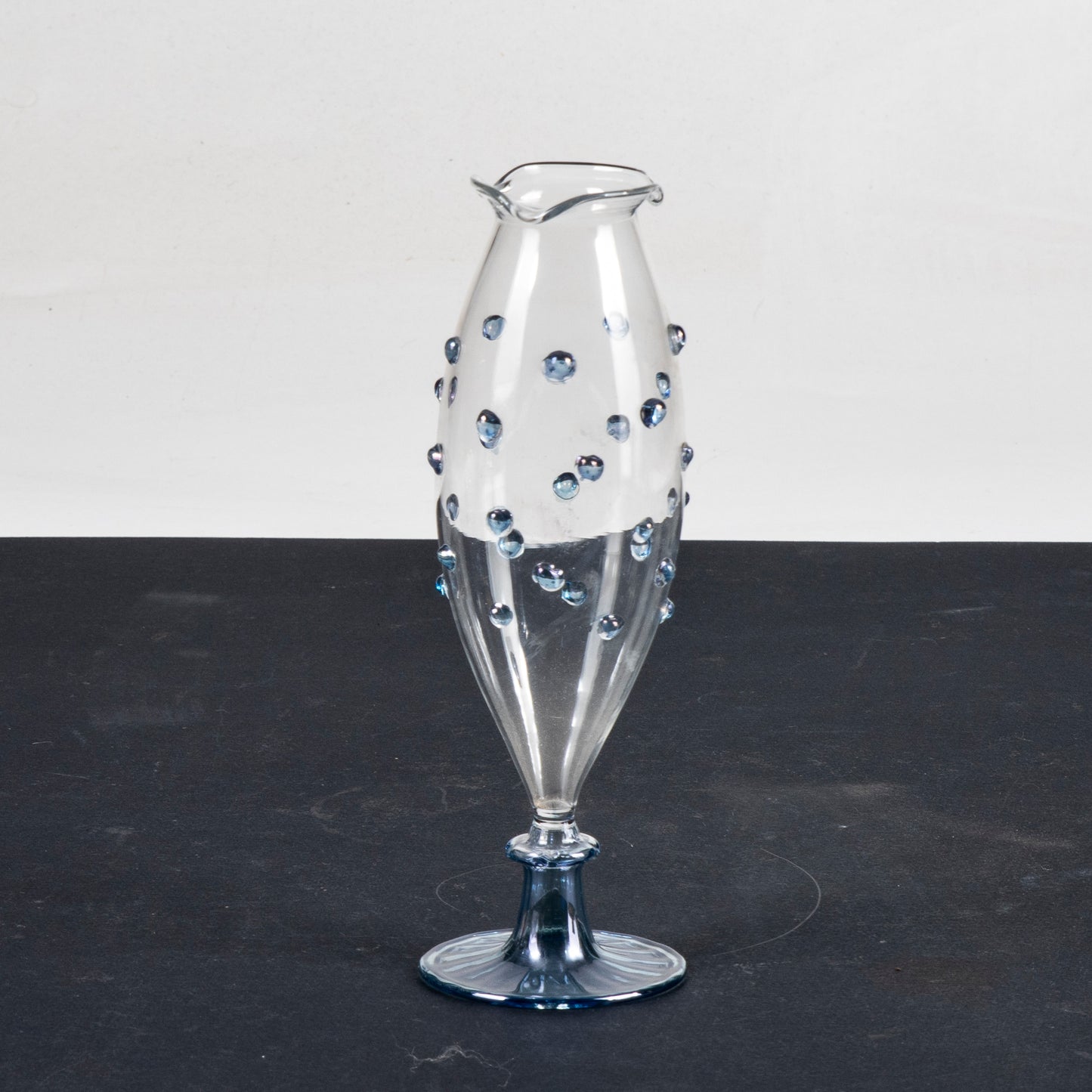 vaso in vetro di murano con decori