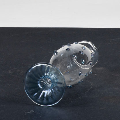 vaso in vetro di murano con decori
