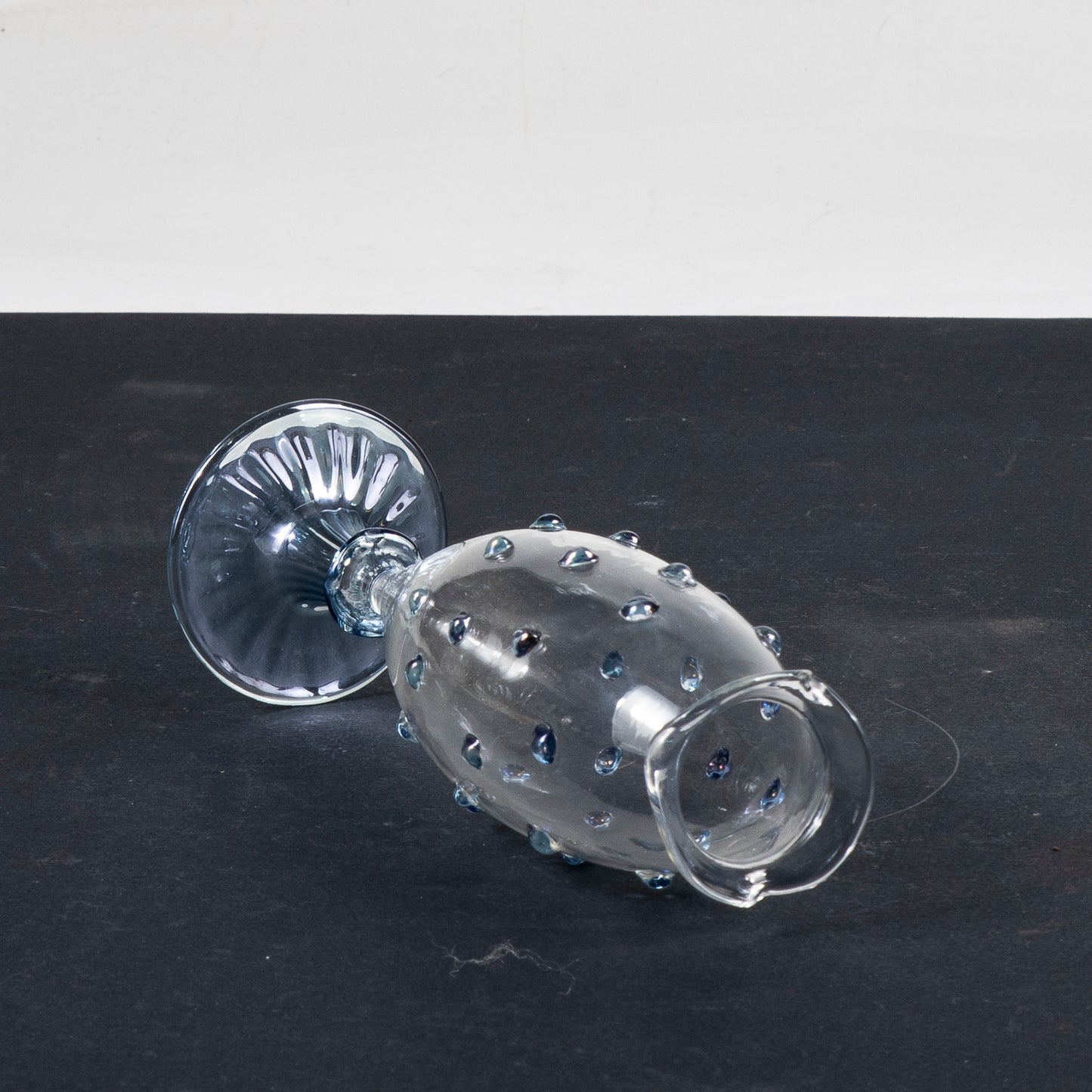 vaso in vetro di murano con decori