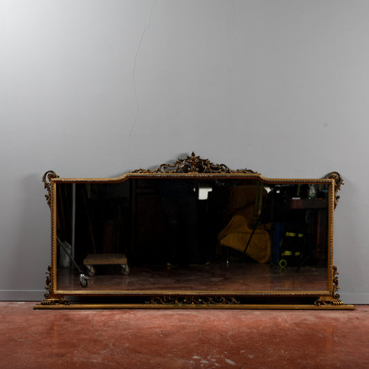 Specchio specchiera dorata anni 60