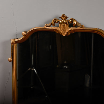 Specchio specchiera verticale caminiera  toletta credenza decori a foglia e orone