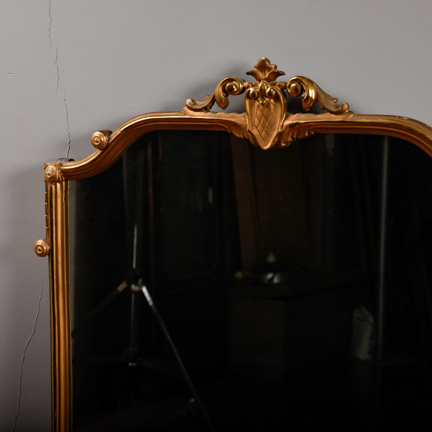 Specchio specchiera verticale caminiera  toletta credenza decori a foglia e orone