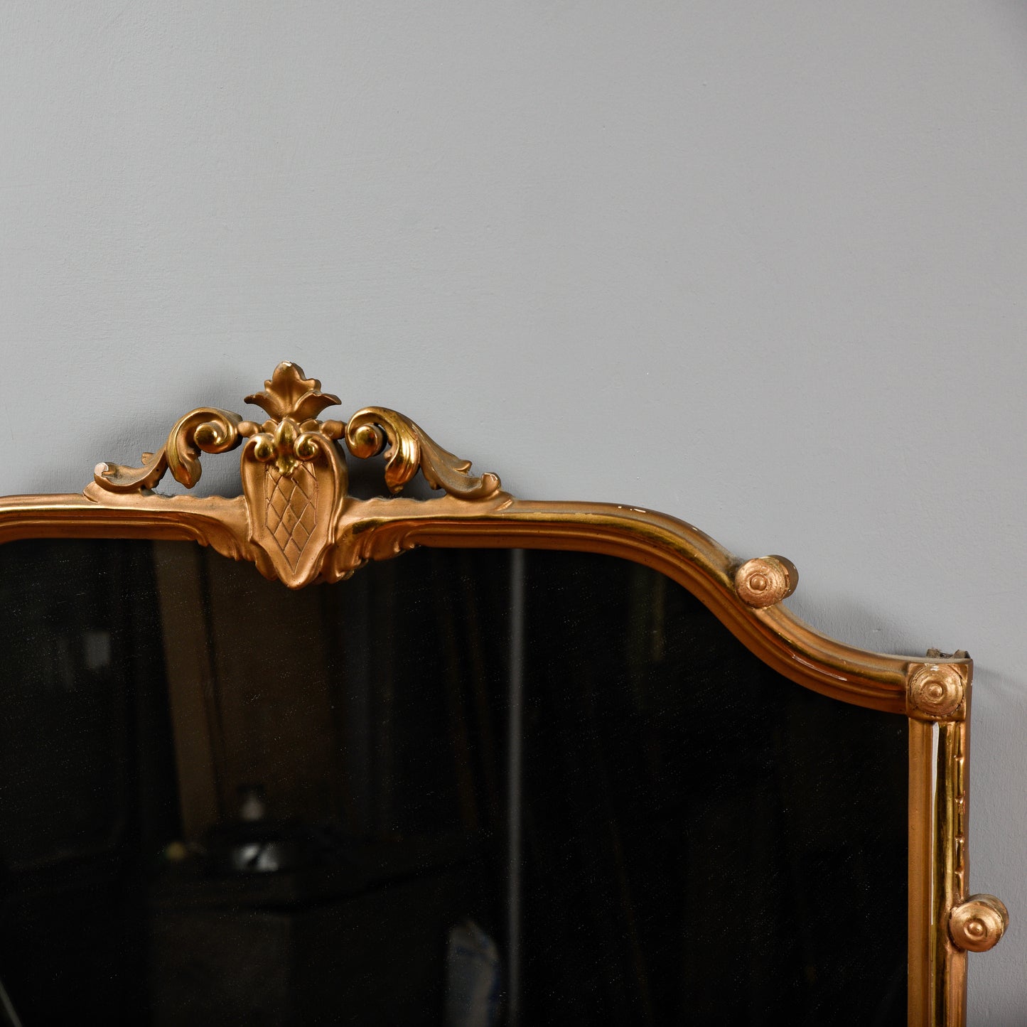 Specchio specchiera verticale caminiera  toletta credenza decori a foglia e orone