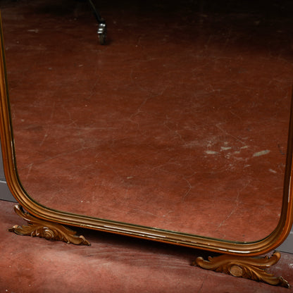 Specchio specchiera verticale caminiera  toletta credenza decori a foglia e orone