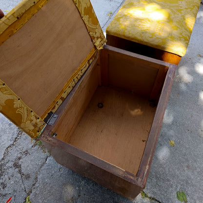 coppia pouf sgabelli comodini art deco