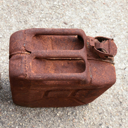 Set 3 taniche latte in metallo per carburante  tedesche 1940