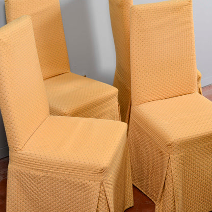 set 6 sedie gambe laccate nere rivestite in tessuto ditta Montina Udine
