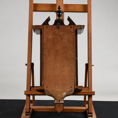 Orologio a pendolo da parete in legno con pendolo e chiave di carica