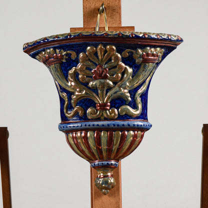 Vaso ceramica finitura a lustro