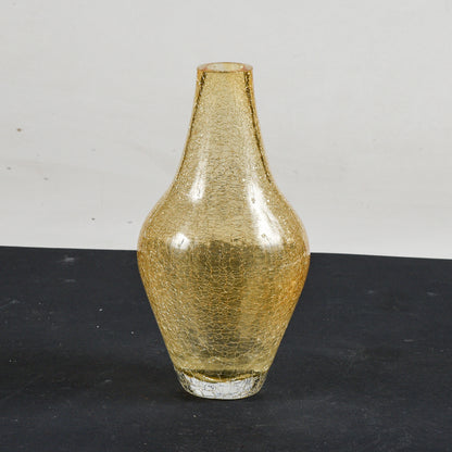 Vaso in vetro di  Murano dorato Italia 1990