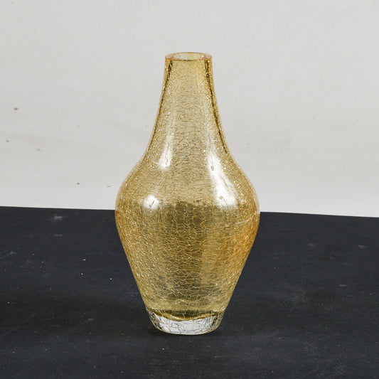 Vaso in vetro di  Murano dorato Italia 1990