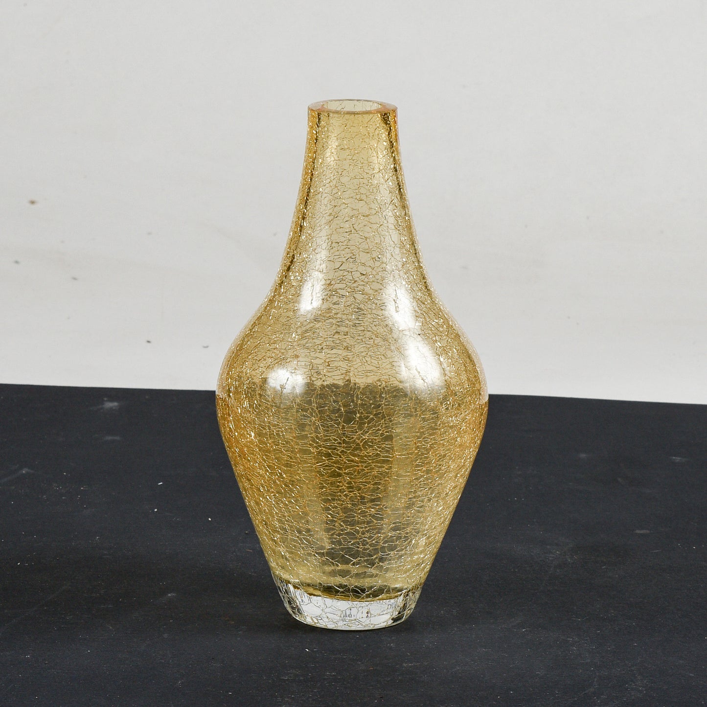 Vaso in vetro di  Murano dorato Italia 1990