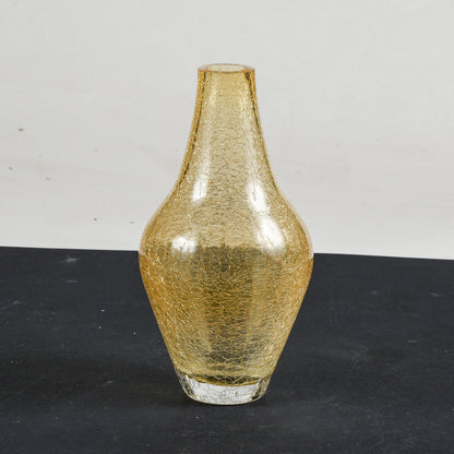 Vaso in vetro di  Murano dorato Italia 1990