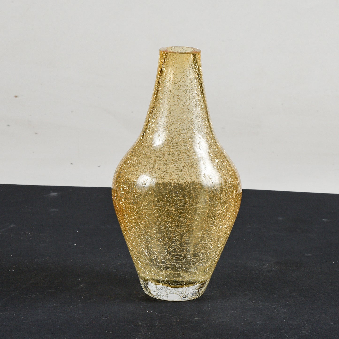 Vaso in vetro di  Murano dorato Italia 1990