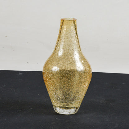 Vaso in vetro di  Murano dorato Italia 1990