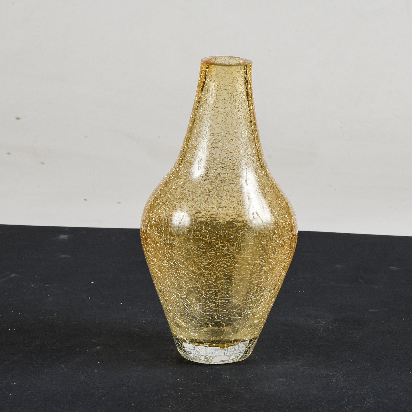 Vaso in vetro di  Murano dorato Italia 1990