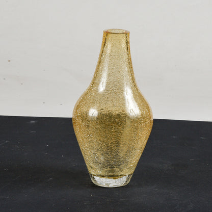 Vaso in vetro di  Murano dorato Italia 1990