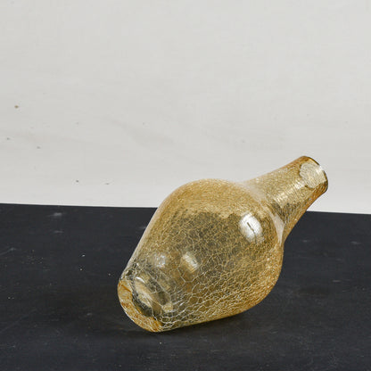 Vaso in vetro di  Murano dorato Italia 1990