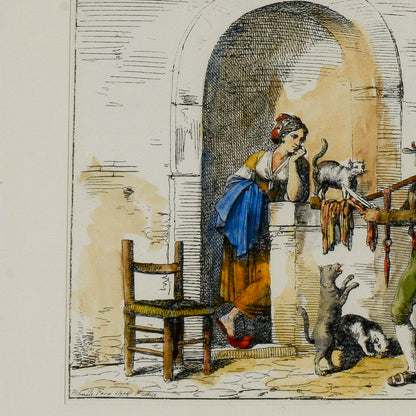 Stampa  Pinelli Roma incorniciata