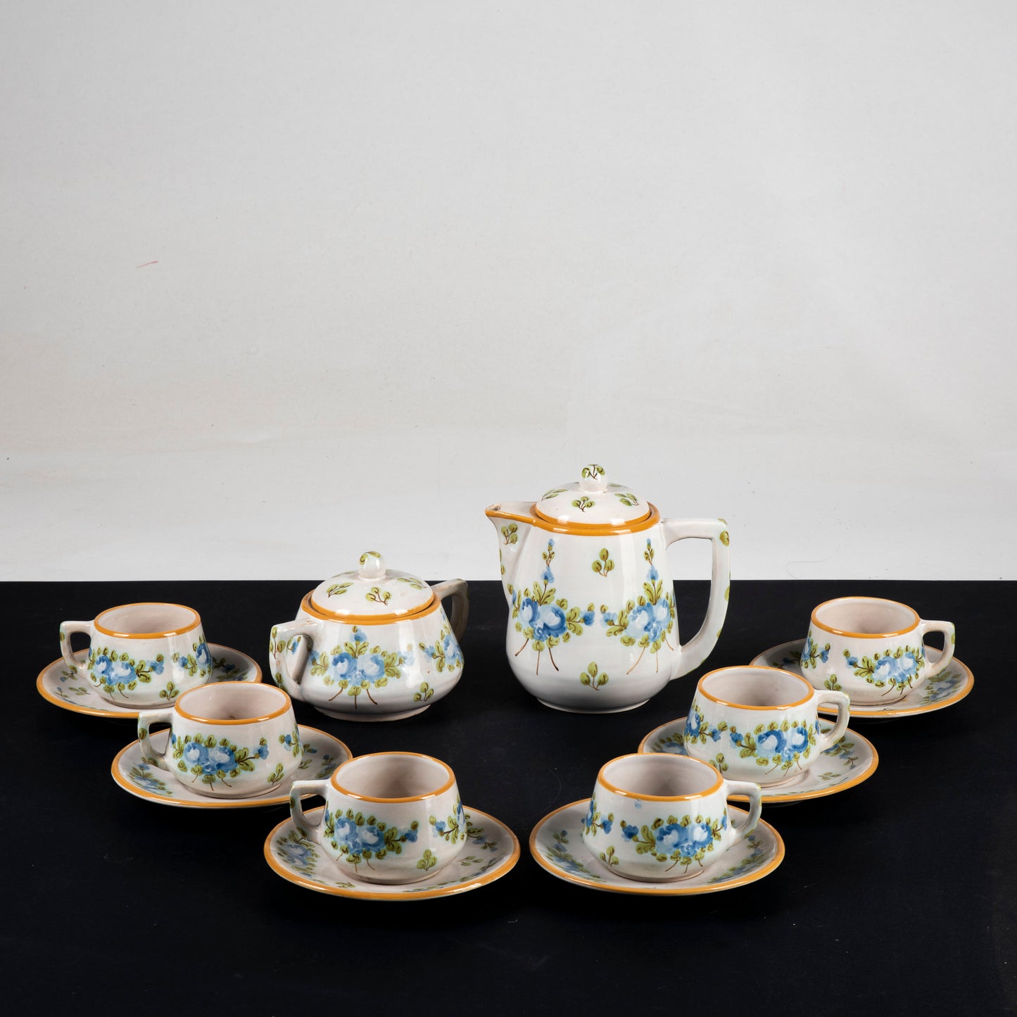 Servizio da caffè marcato Matricardi  in ceramica 1950