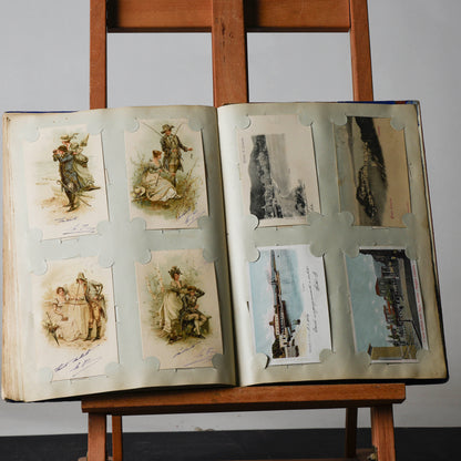 Album cartoline illustrate primissimo 900 viaggiate varie tipologie