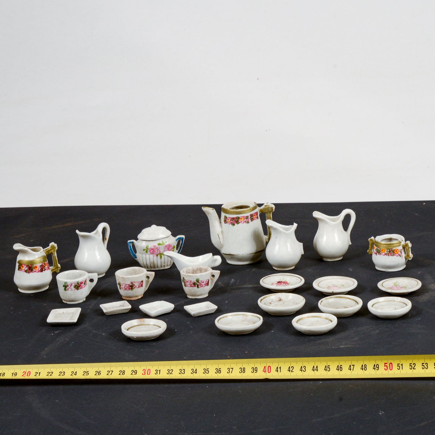 Set  da gioco servizio in ceramica epoca metà XX secolo