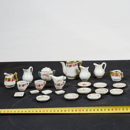 Set  da gioco servizio in ceramica epoca metà XX secolo