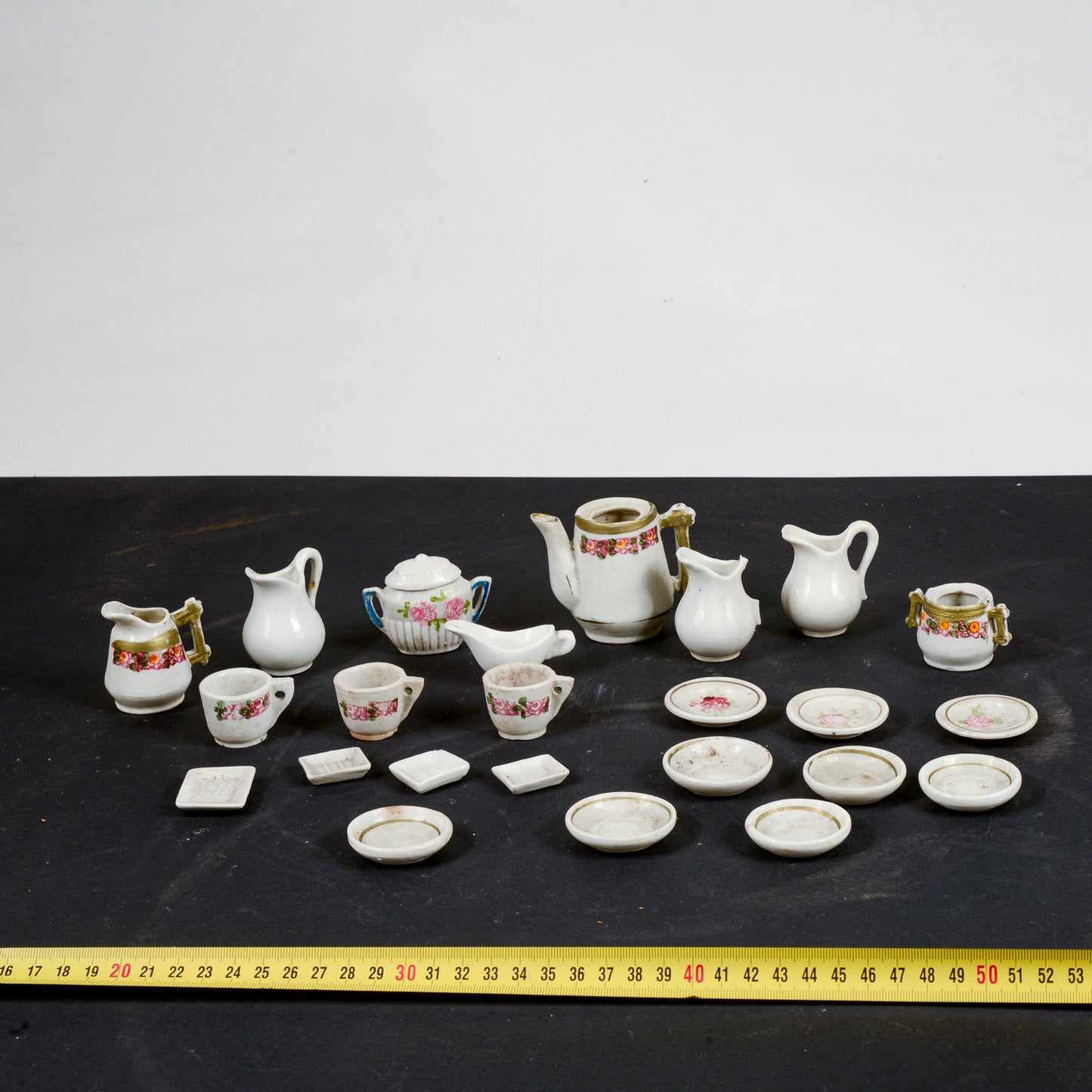 Set  da gioco servizio in ceramica epoca metà XX secolo