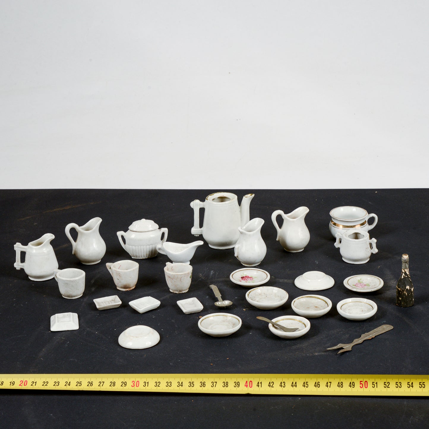 Set  da gioco servizio in ceramica epoca metà XX secolo