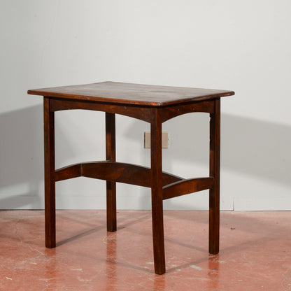 Tavolino basso in legno massello Italia 1940