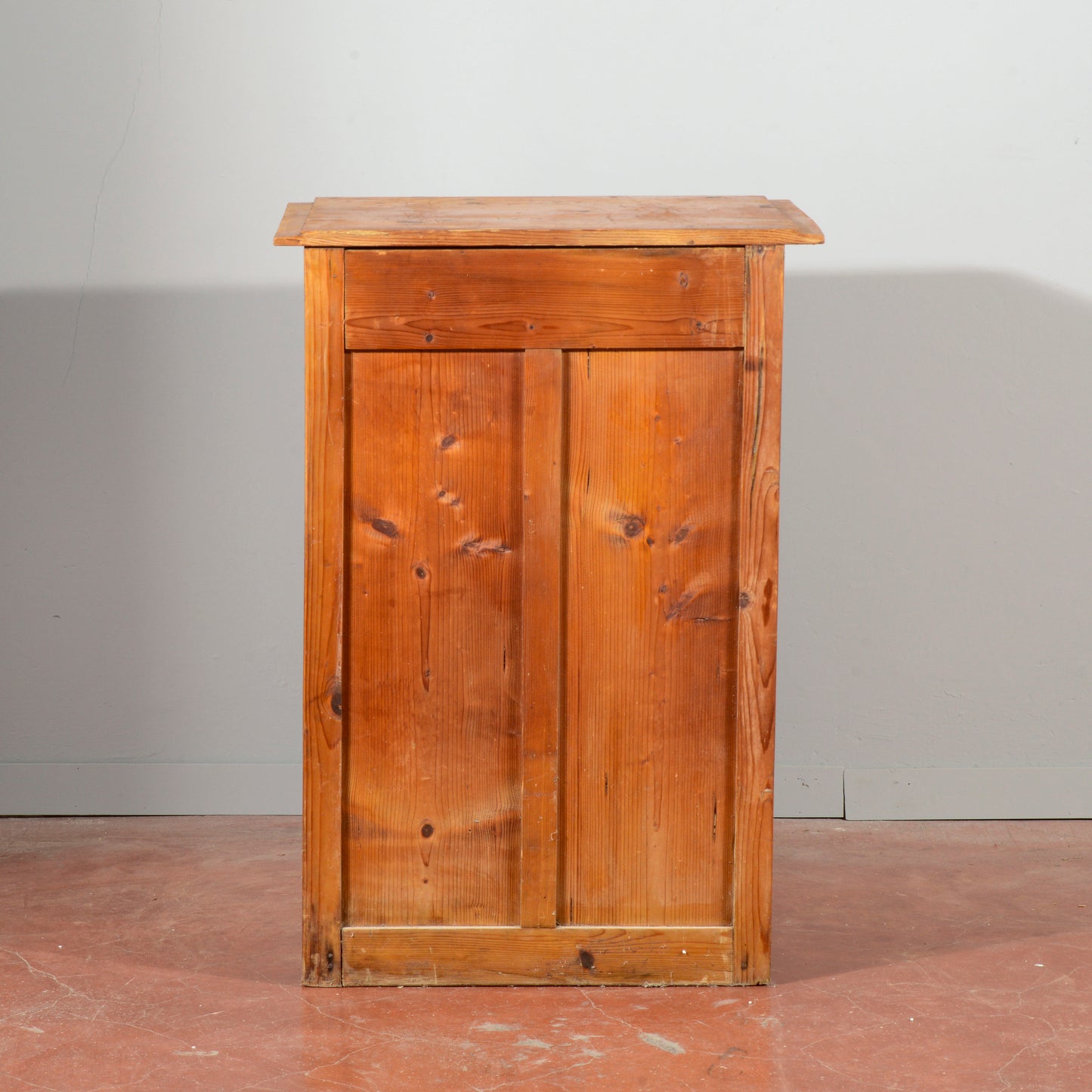 Ghiacciaia antica in legno di abete epoca primo 1900