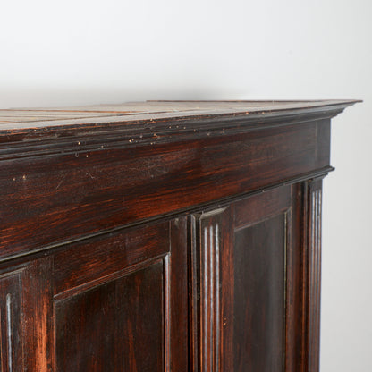 Credenza libreria 3 ante stile rinascimentale  Italia XX secolo