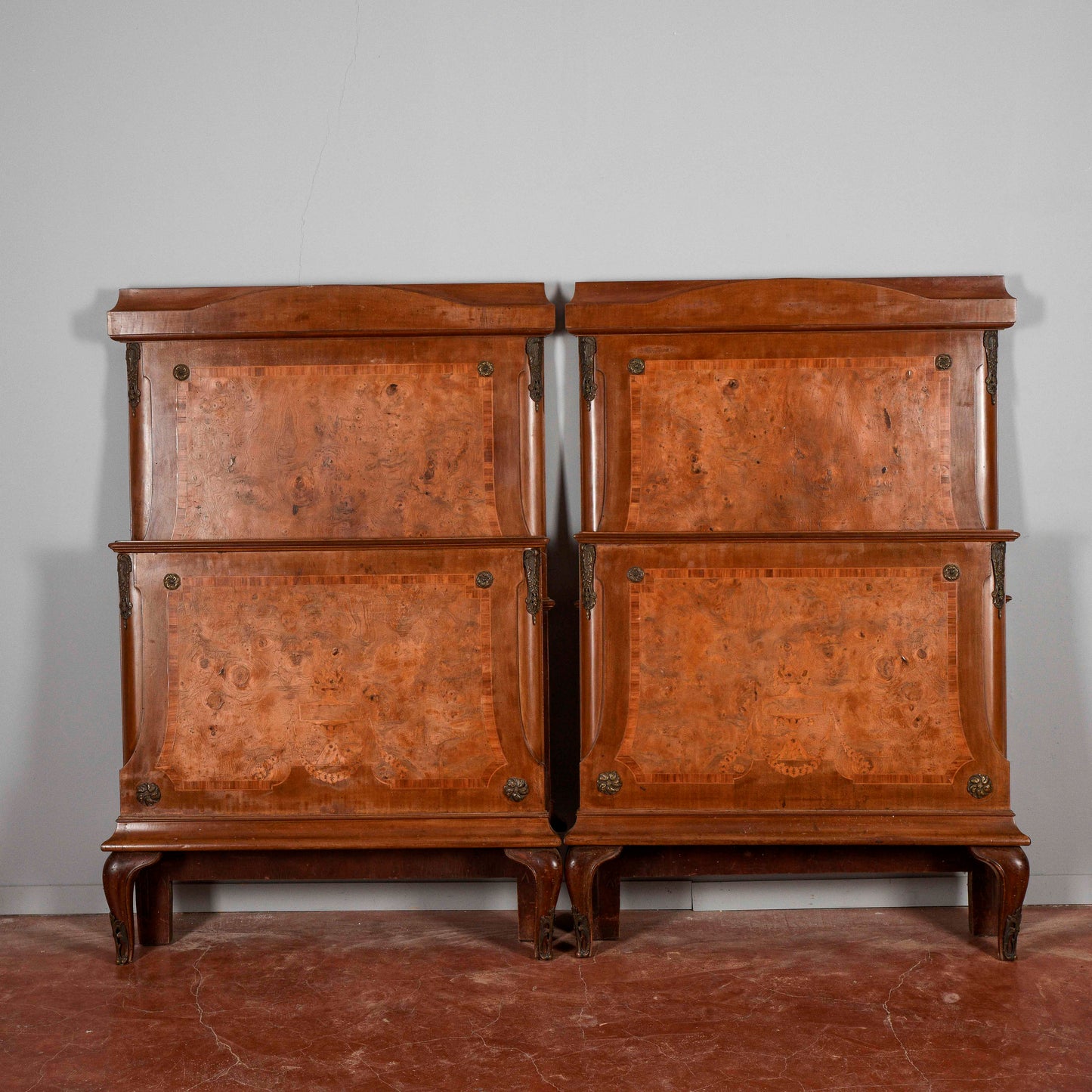Letto coppia di letti testiera e pediera stile Napoleone III