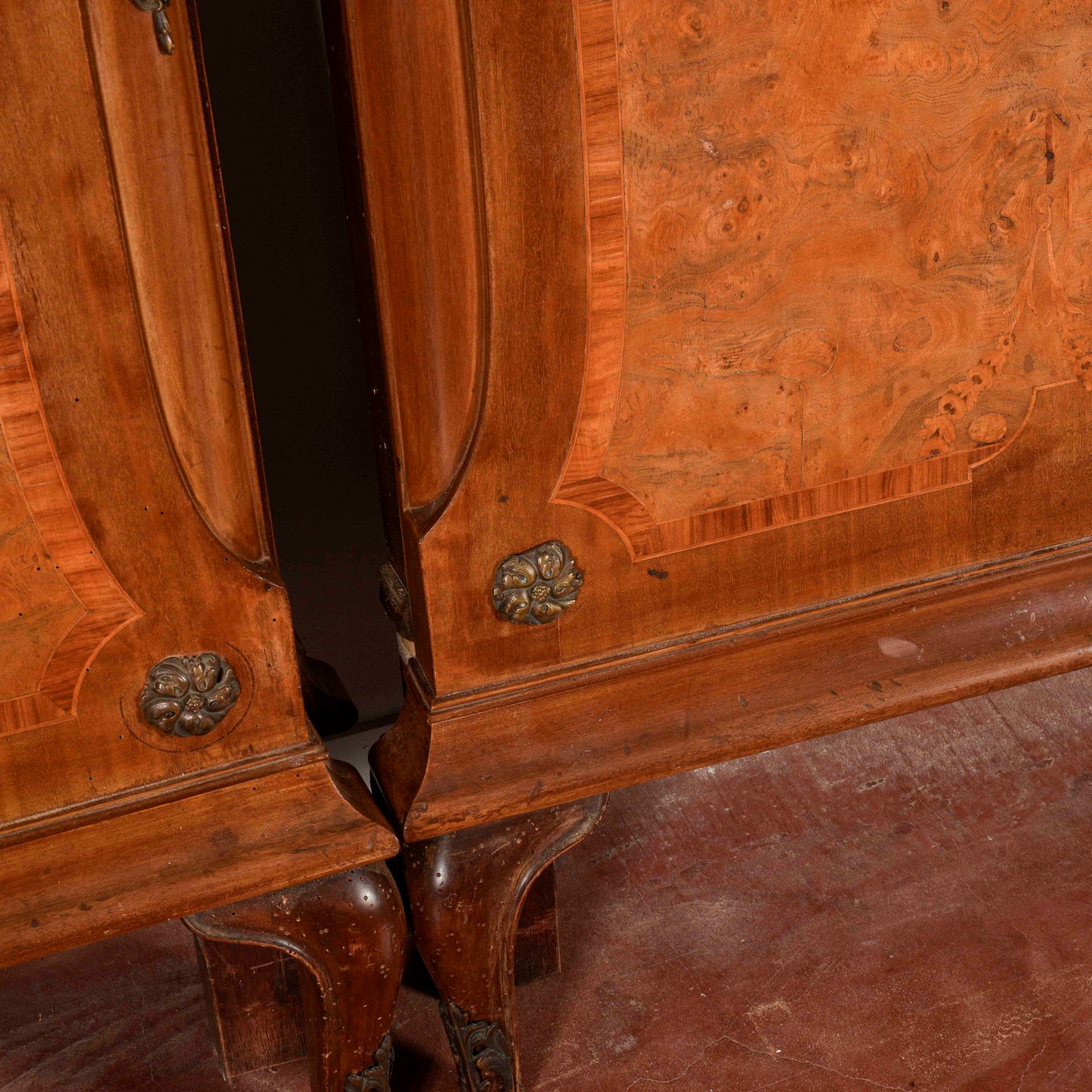 Letto coppia di letti testiera e pediera stile Napoleone III