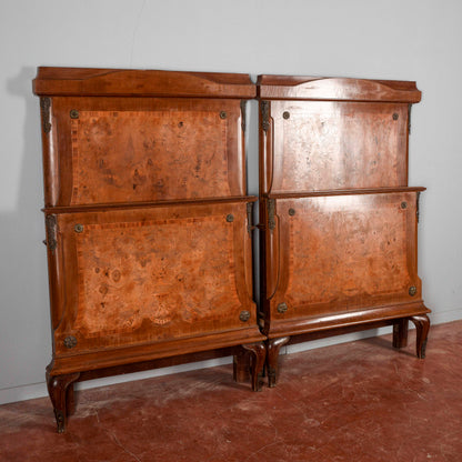 Letto coppia di letti testiera e pediera stile Napoleone III