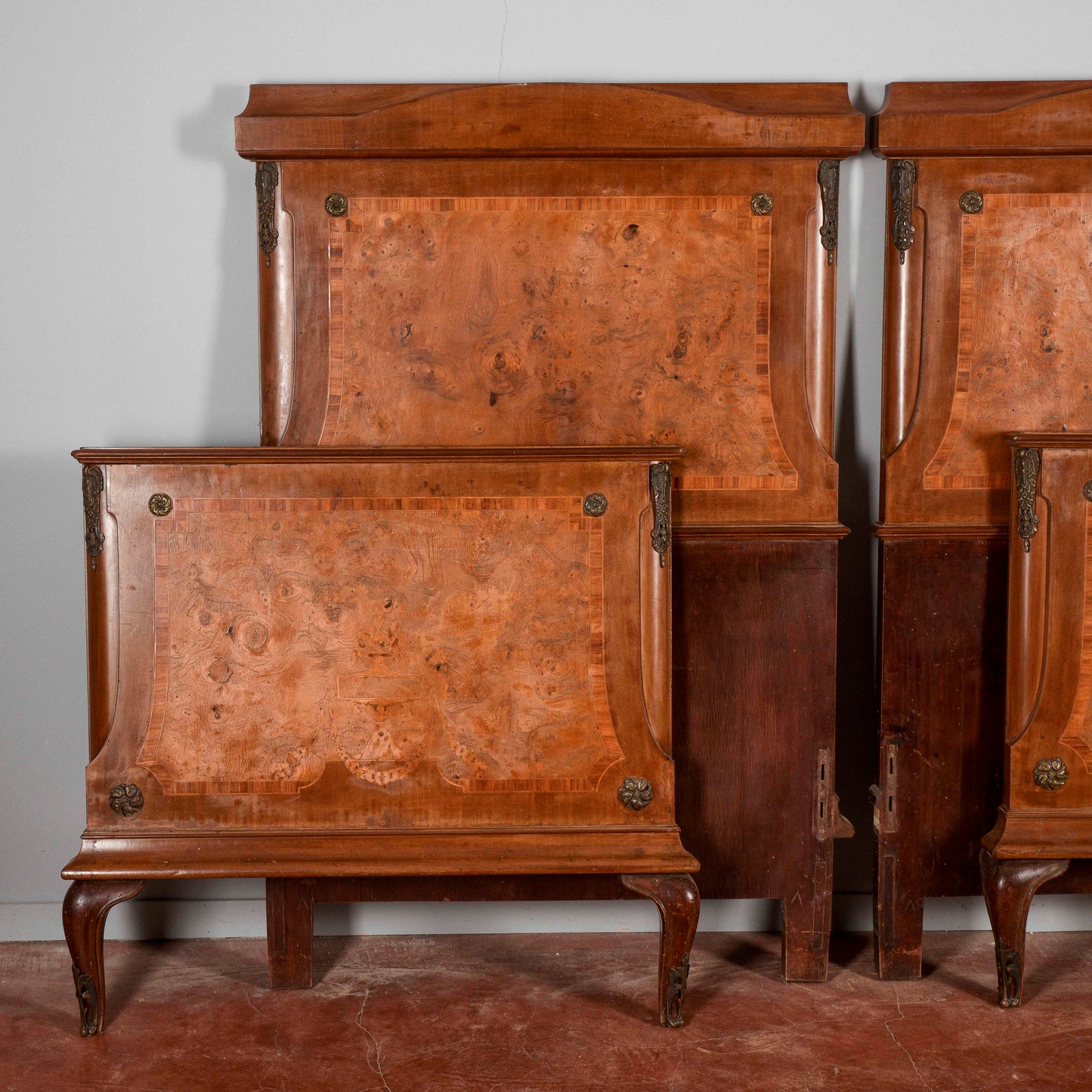 Letto coppia di letti testiera e pediera stile Napoleone III
