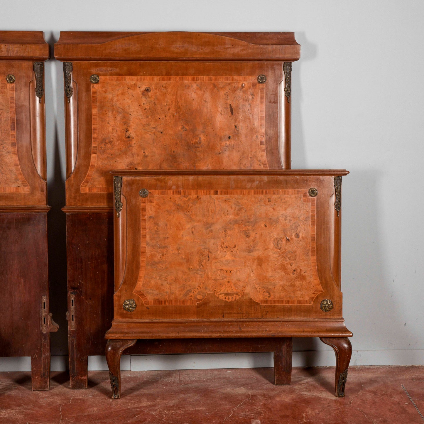 Letto coppia di letti testiera e pediera stile Napoleone III