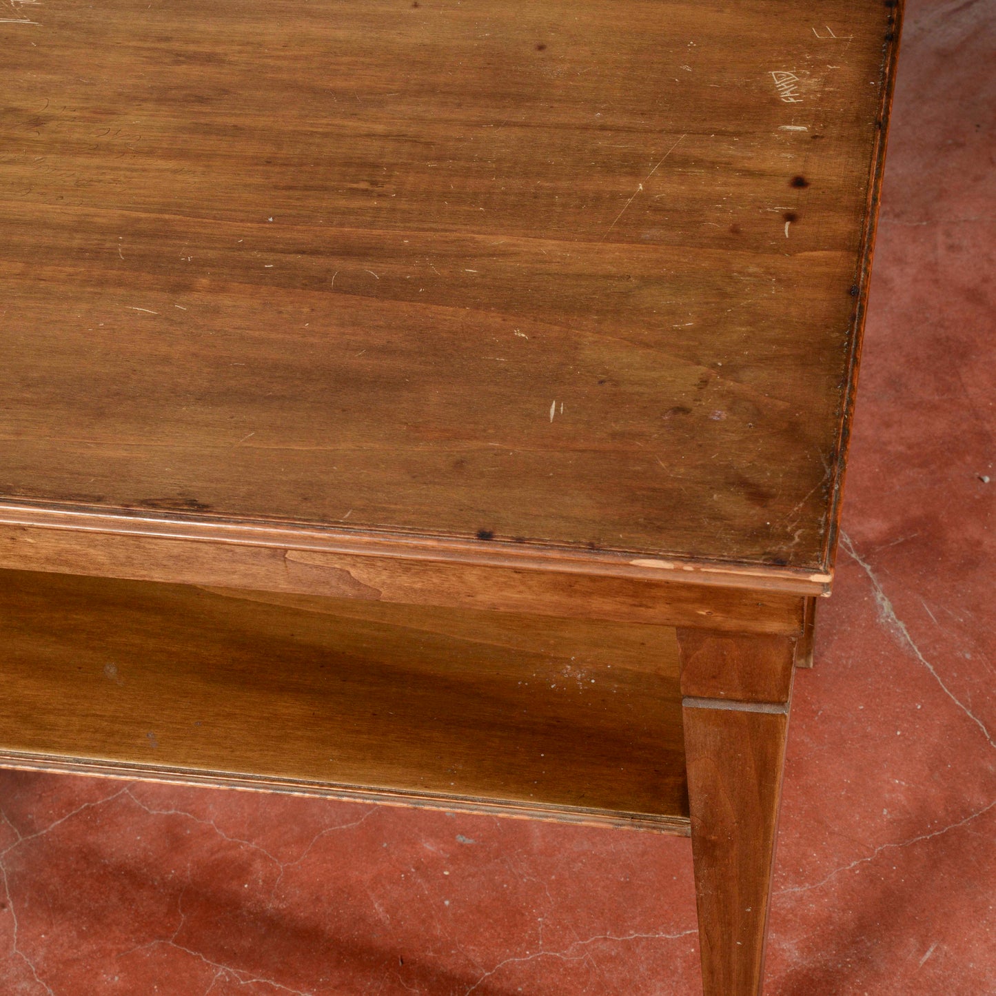Tavolino basso da salotto con doppio piano 1940