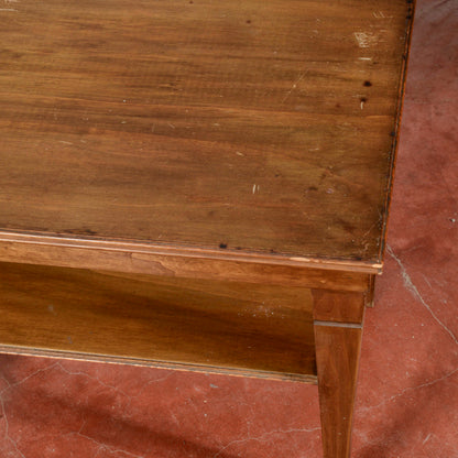 Tavolino basso da salotto con doppio piano 1940