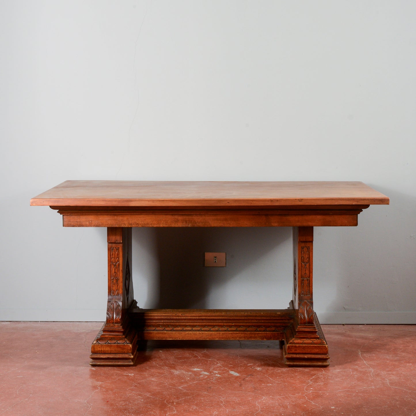 Tavolo con allunghi legno massello stile art deco